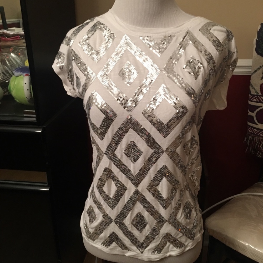 White sequence shirt